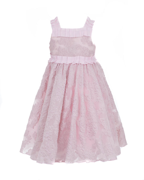Embroidered Pink Tulle Dress