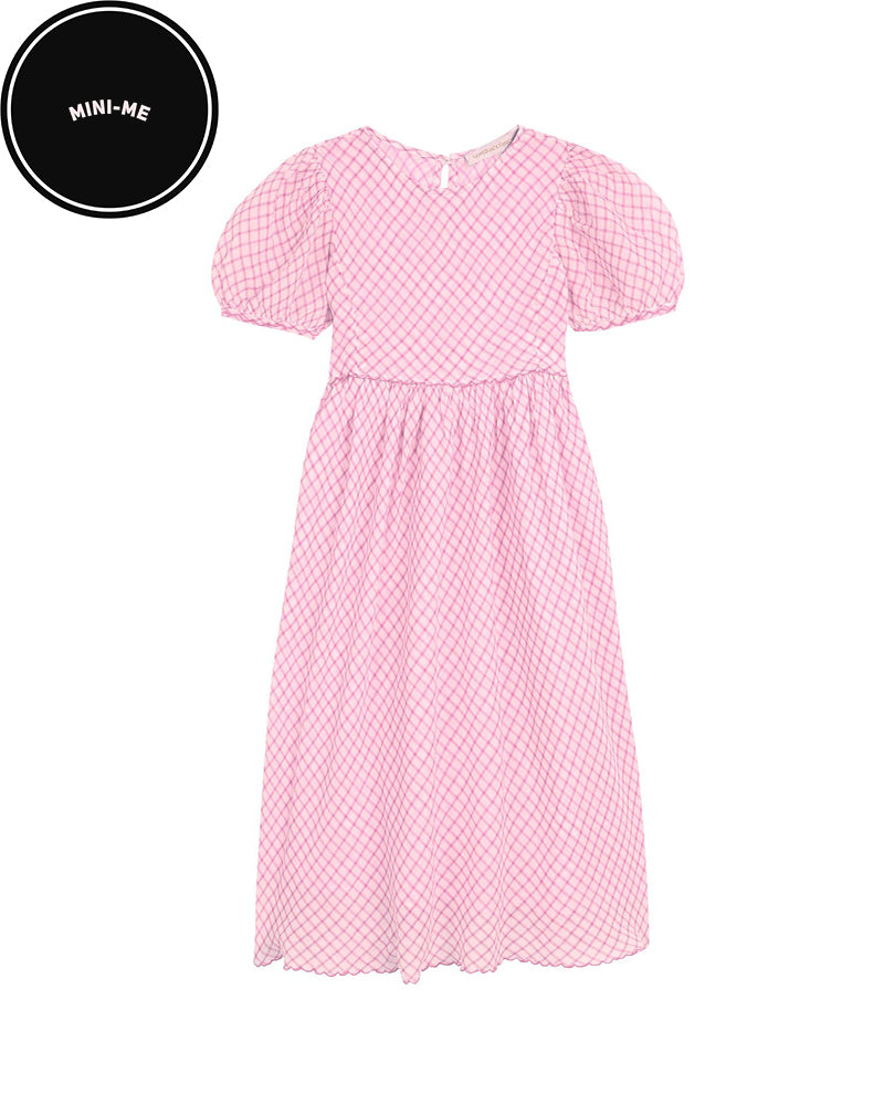 Pink Holly Checked Dress