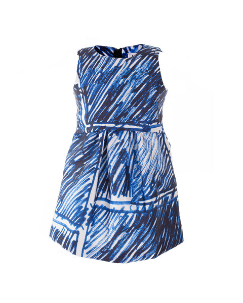 Scribble Print Party Dress