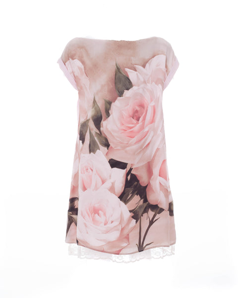 Silk Floral Dress