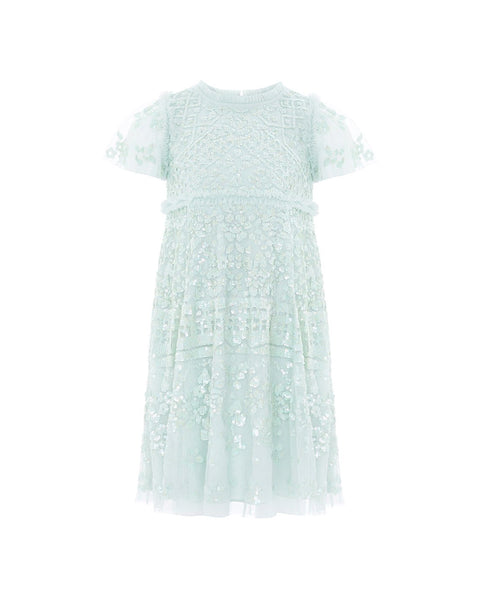 Sweet Green Aurora Kids Dress (9 Years)