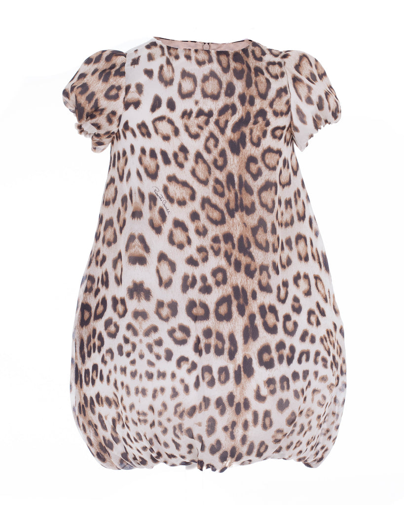 Beige and Dark Brown Leopard Print Dress (4 years)