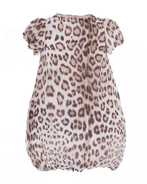 Beige and Dark Brown Leopard Print Dress (3 years)