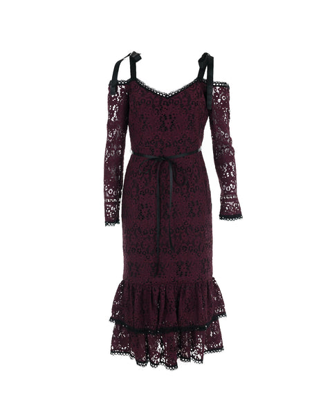 Maura Off-shoulder Lace Dress