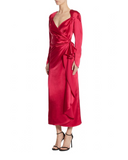 Cinched Satin Gown