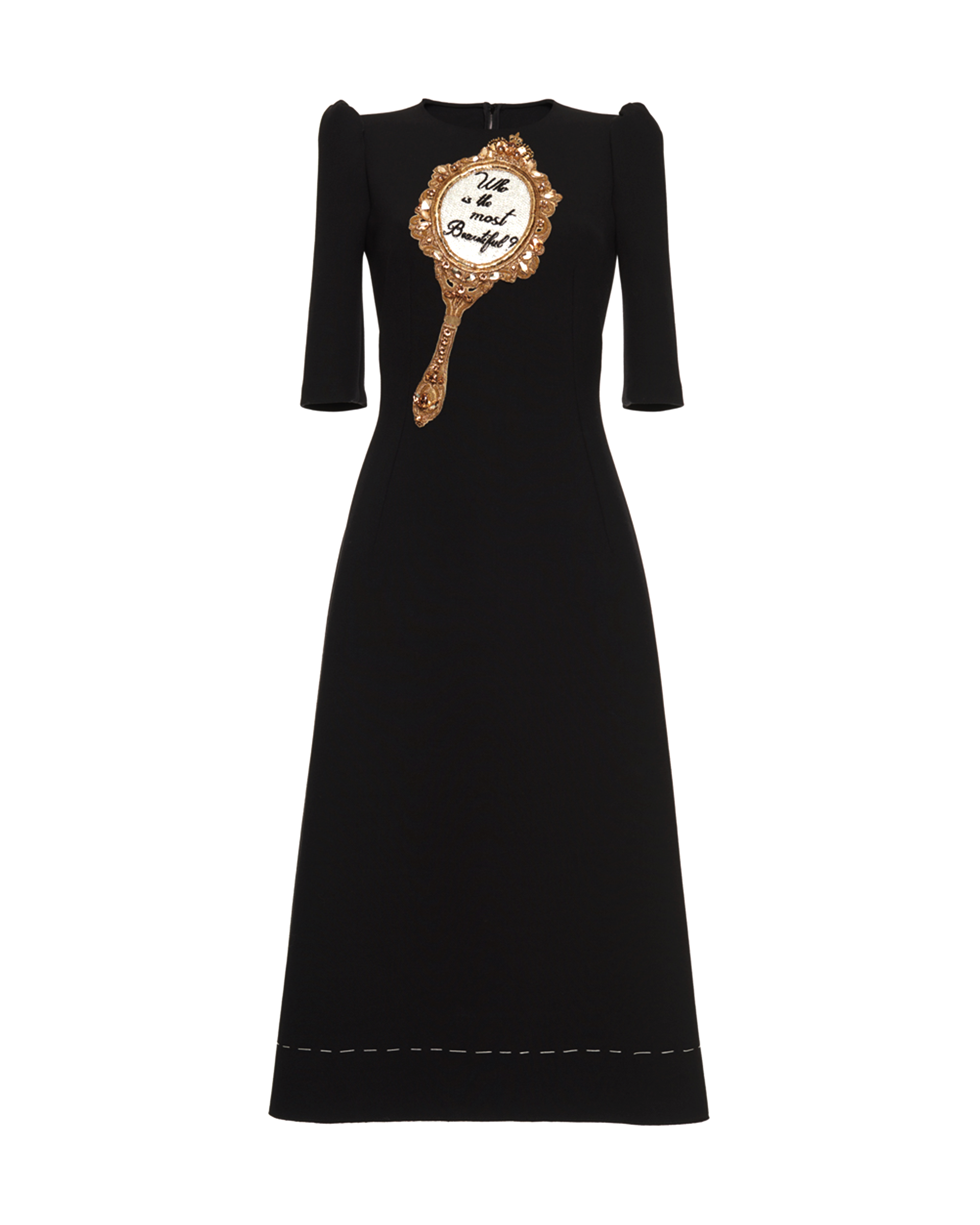 Mirror Embellished Wool-blend Dress Mirror Embellished Wool-blend Dress