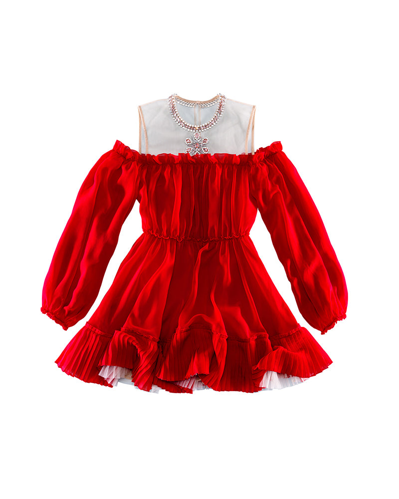 off shoulder dress hm Rent Giambattista Valli X HM Collection