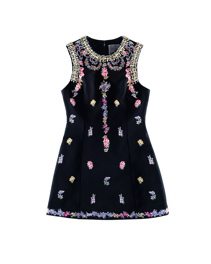 Embroidered Short Dress