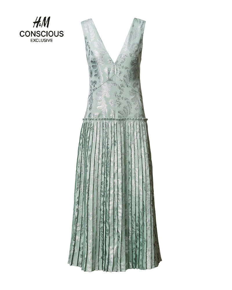 Jacquard-patterned dress