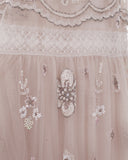 Embellished Bib Gown
