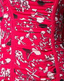 Long-sleeved Floral Printed Mini Dress