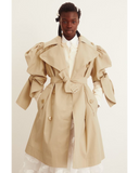 Puff-sleeved Trenchcoat