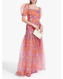 Wilde Sequin Butterfly Paisley Print Maxi Dress