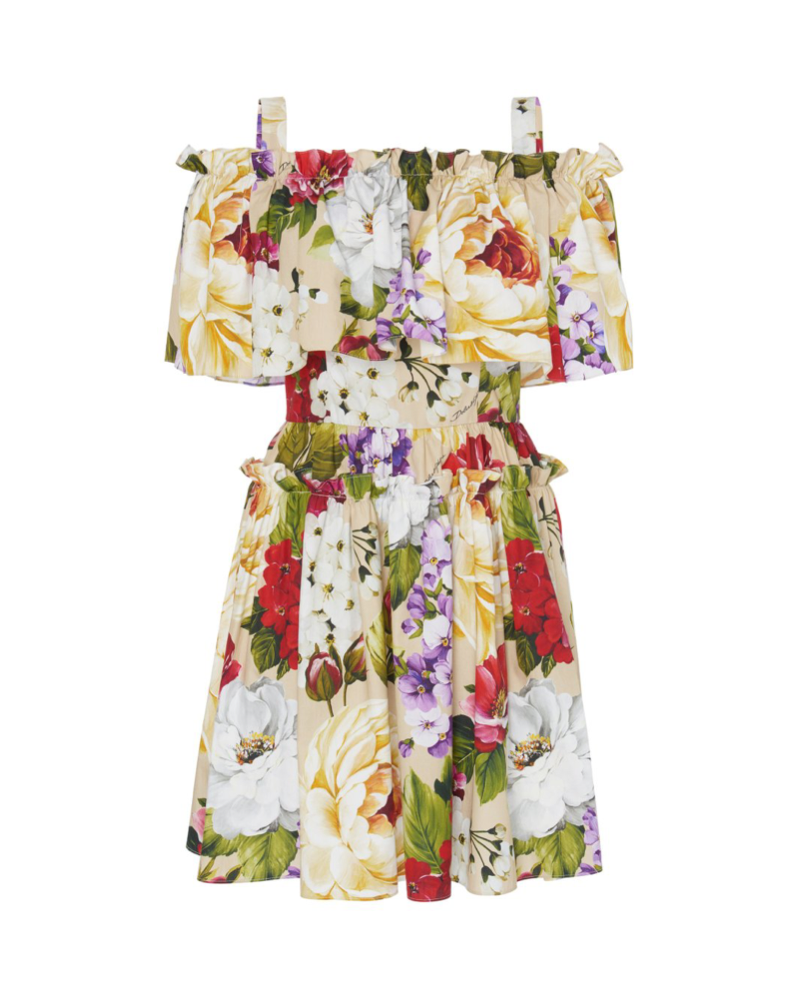 Floral Off-Shoulder Mini Dress