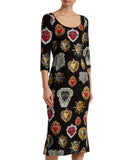 Sacred Heart Print Dress